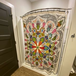 World Market Boho Shower Curtain